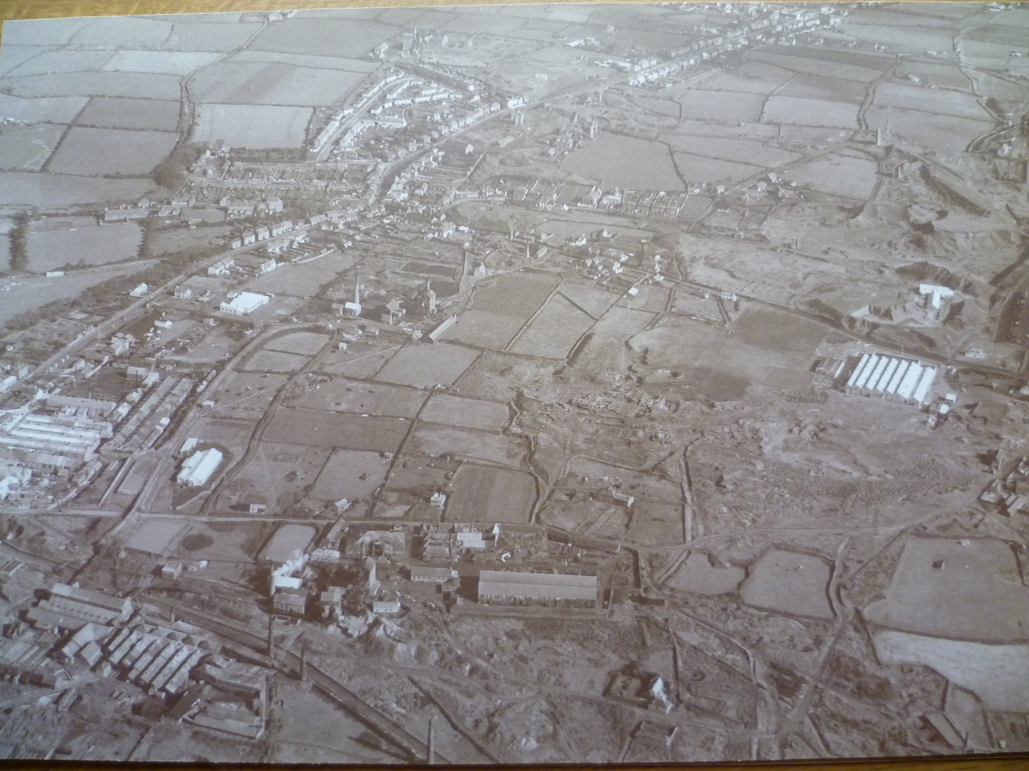 aerial view pool 1950